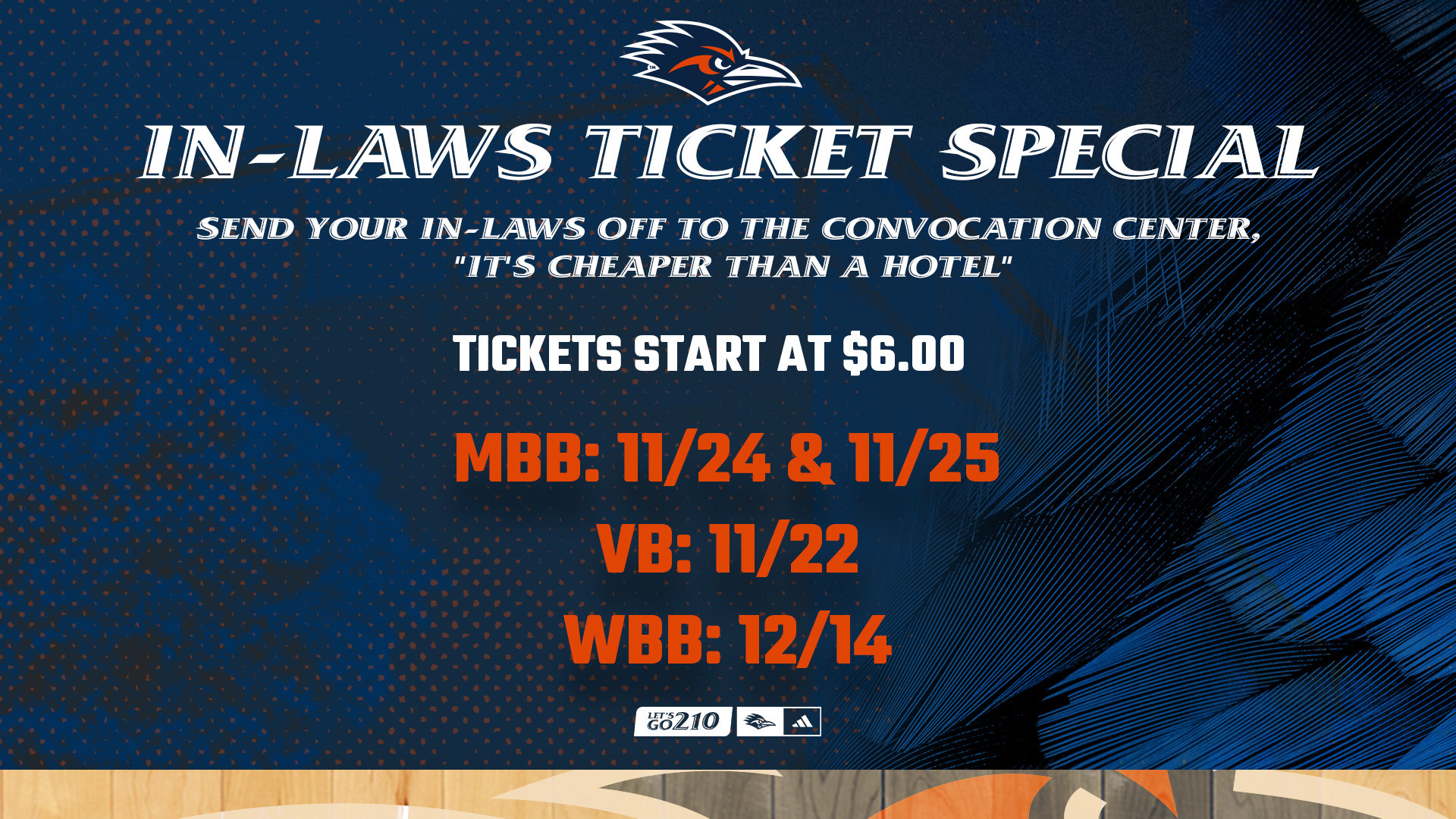 UTSA Offering In-Laws Ticket Special - UTSA Athletics - Official Athletics  Website