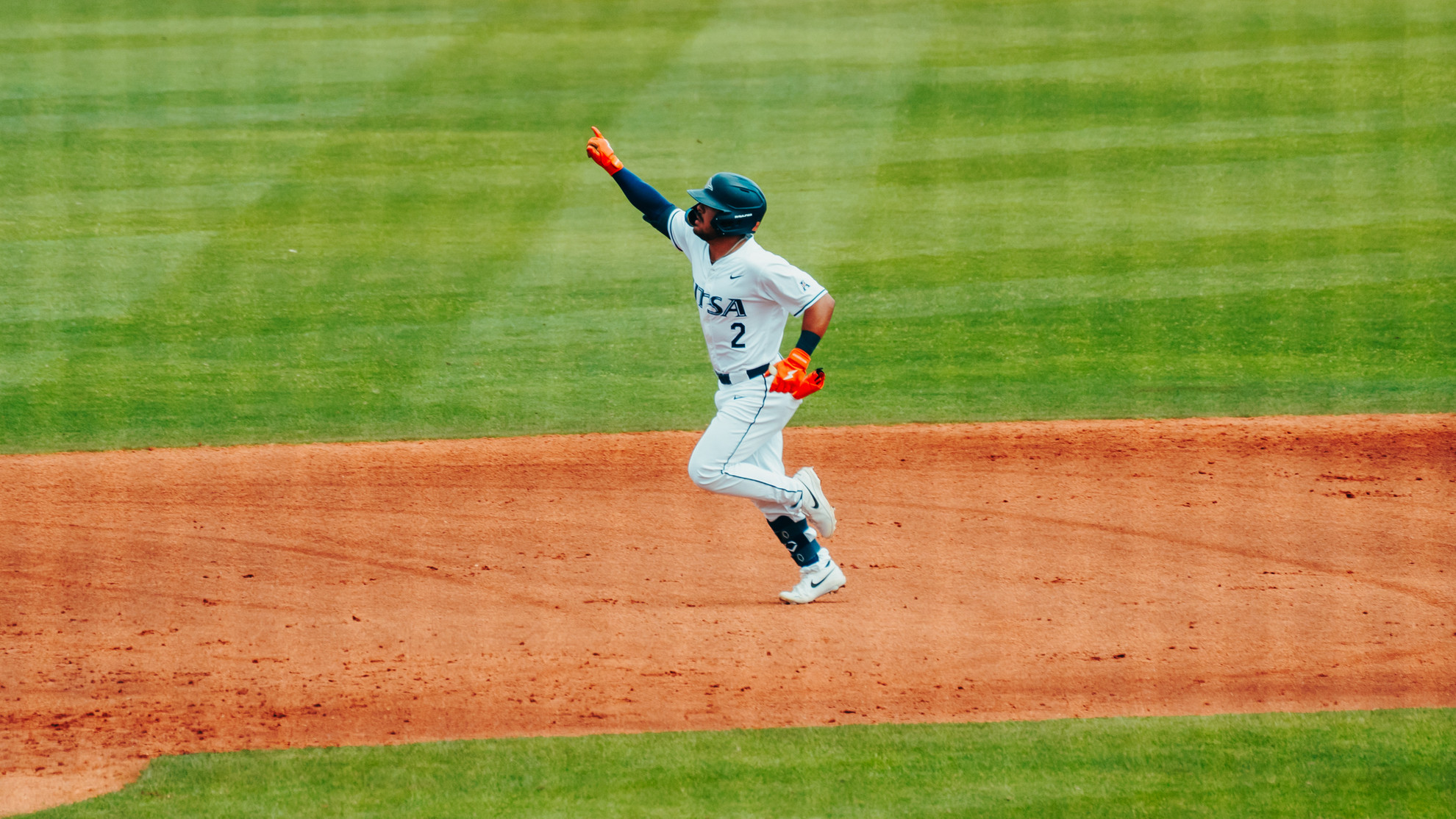 Jordan Ballin Celebrates After First Collegiate Home Run During Saturday Home Defeat Versus UAB (May 16, 2026 - San Antonio, Texas)