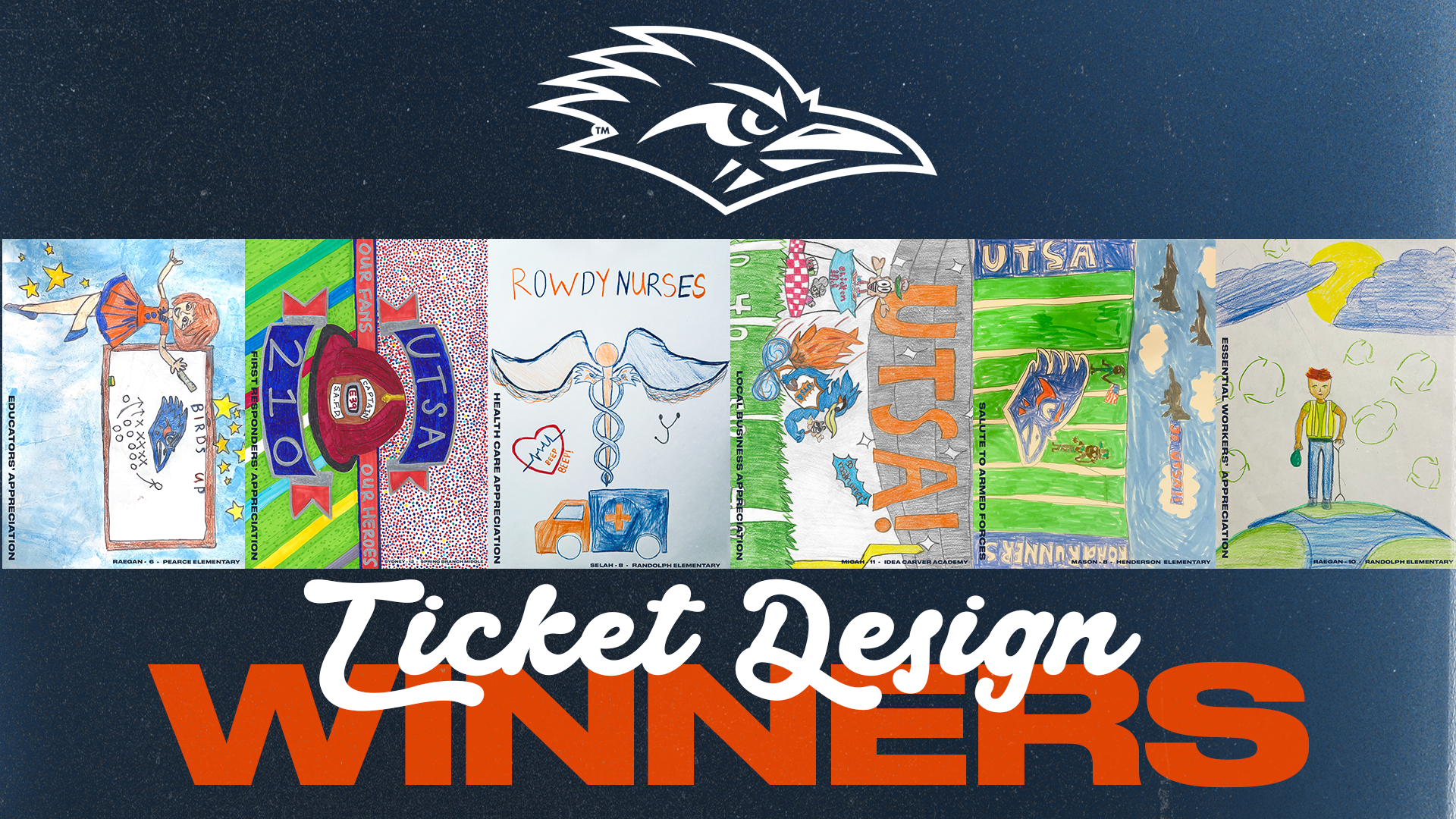 UTSA Athletics announces Football Ticket Design Contest Winners